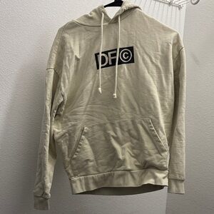 ASOS Cream Hoodie with Black Logo